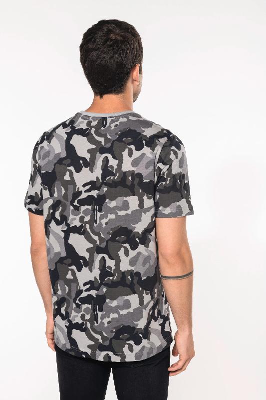 T-shirt camo manches courtes homme - 100% coton - Réf: K3030 - Kariban_1