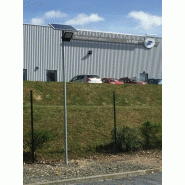 Lampadaire solaire urbain à LED en acier galvanisé de 4 m - 20 W - 1800 lumens - ARL-PB002-MG-1T - Détection crépusculaire et IP65_1