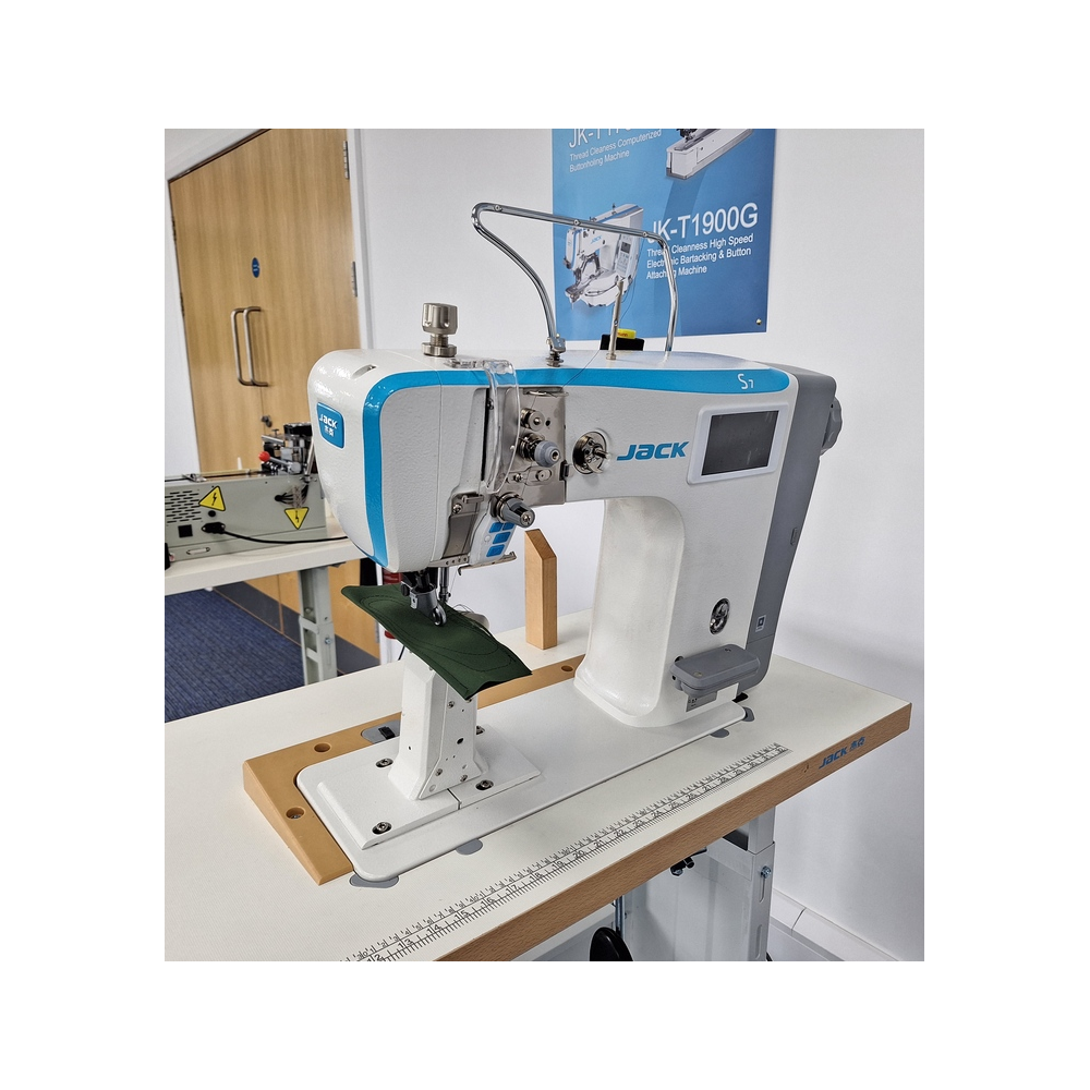 Machine à coudre industrielle pour le cuir - Entrainement à double roue et contrôle intelligent - JACK S7-91_1