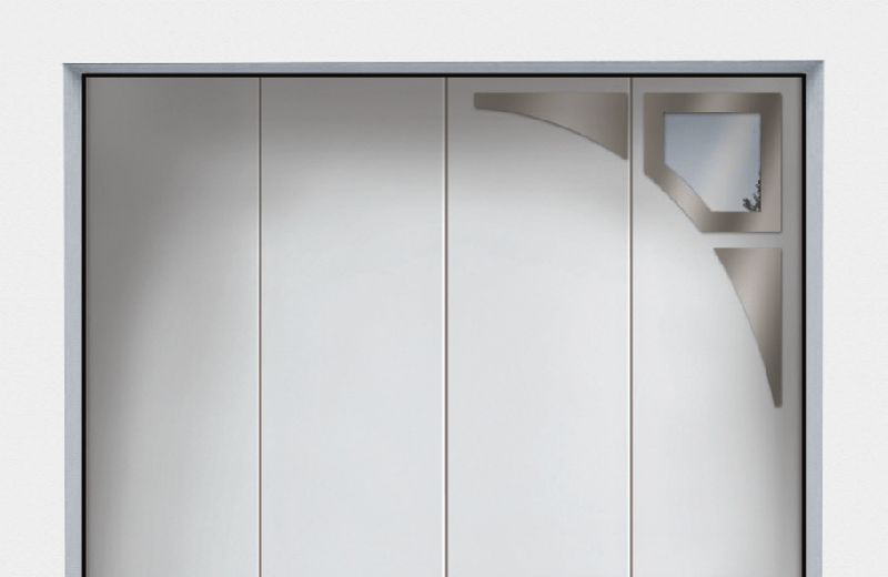 Porte de garage sectionnelle latérale Résidence Performance - dimensions max 4,60m x 3m - panneau acier double paroi 40/42 mm_1