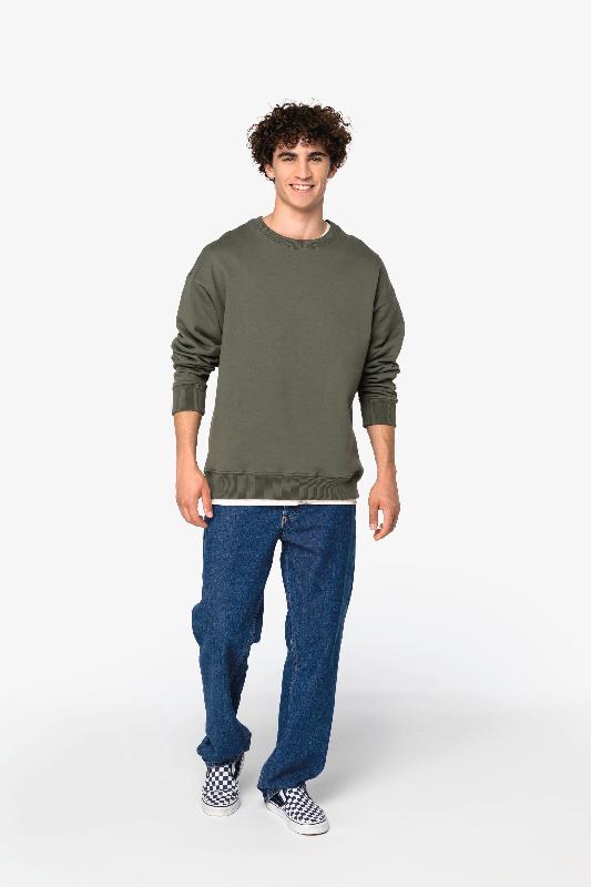 Sweat-shirt écoresponsable à col rond oversize unisexe -  Réf: NS440_1