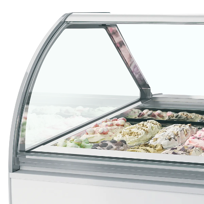 Vitrine ventilée pour glace MILLENNIUM LX24 (1300 / 241 L) Blanc TEFCOLD_1