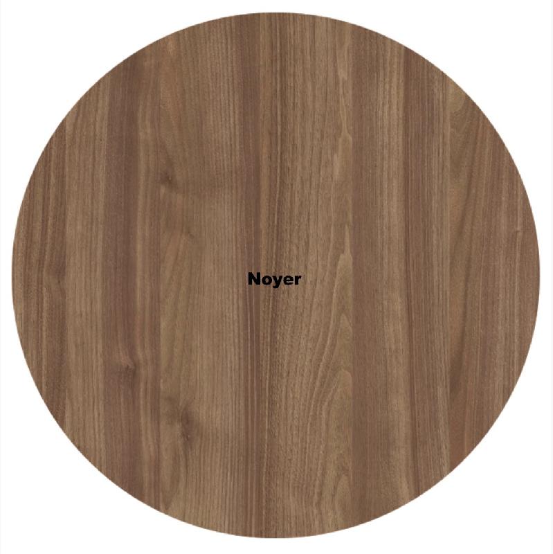 Banque d'accueil avec étagère intégrée Avant - Ofitres - 157, Blanc, Gauche, Oui, Noyer_1