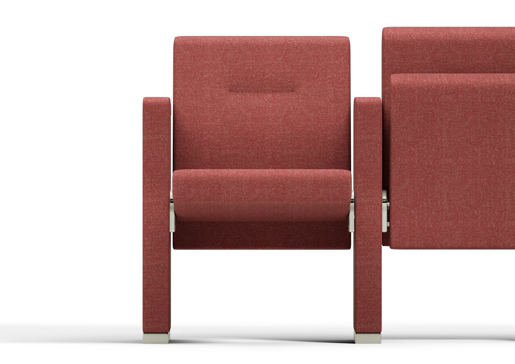 Fauteuil Ventinove - confortable pour salle de conférence avec assise rabattable et grande tablette écritoire A4 anti-panique_1