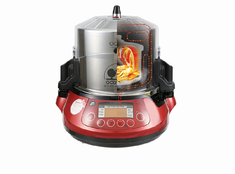 Ocoo - Machine de cuisson double pression automatique - Rouge_1