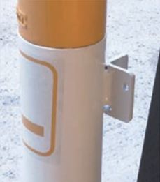 Potelet cigarette à poser sur poteaux ou mur - acier Ø76 mm - tête en aluminium - 206776_1