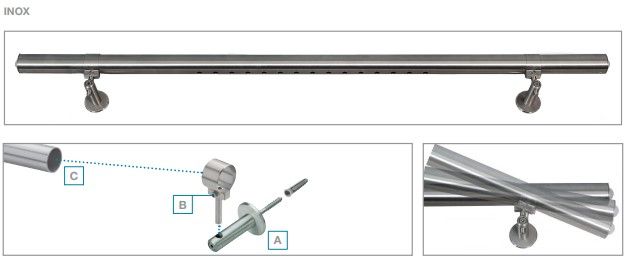 2466550 - Mains courantes en inox avec LED intégrée - Lapeyre - Type Studio_1