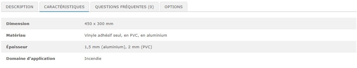 27982 - Panneau consignes de sécurité incendie - virages - dimension 450 x 300 mm - film protection anti-UV et anti-rayures_1