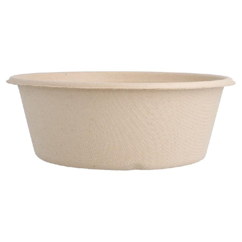 Bol bagasse naturelle 600cc Ø15,5x5,5cm - par 400_1