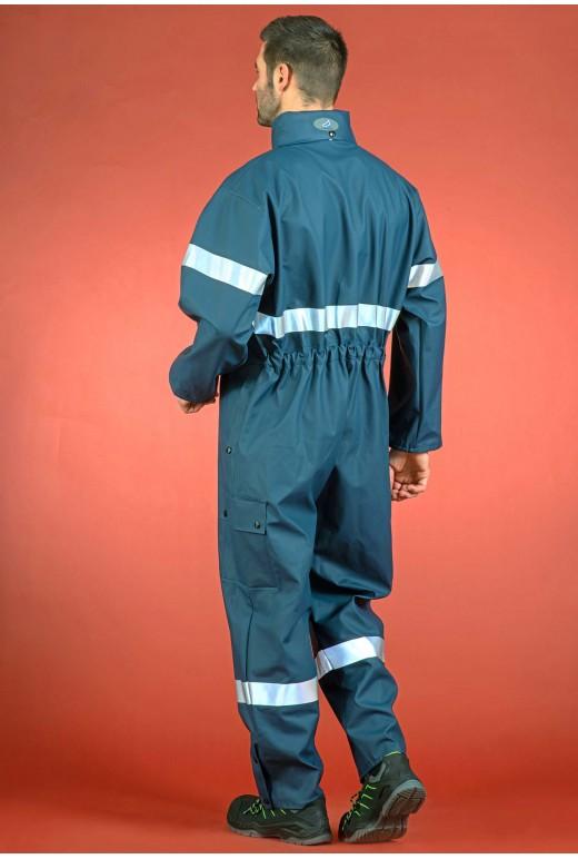 Combinaison de pluie multirisques ATEX - Réf. Copfra* - Polyester enduit PVC ignifugé, bandes rétroréfléchissantes_1