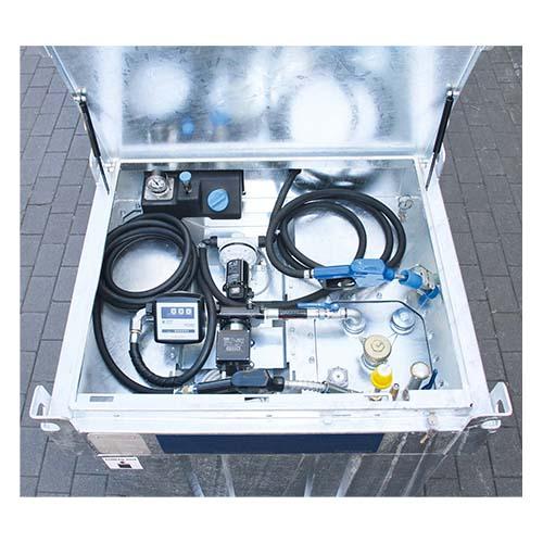 Cuve mobile ADR GNR Adblue® compartimentée 450L - Acier galvanisé double paroi avec équipement complet_1