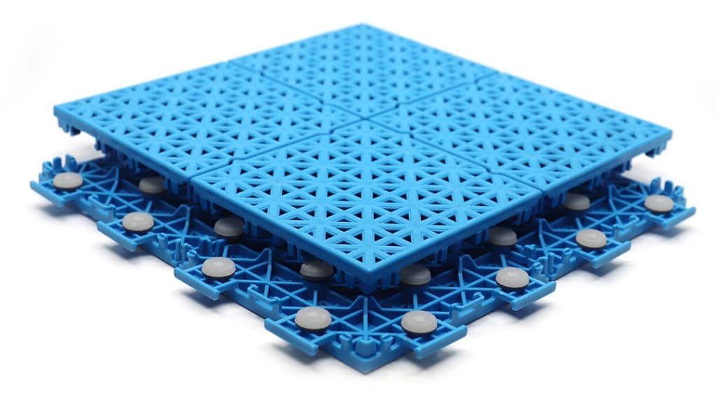 Dalle renforcée personnalisable Dynamic Elite - Traitée anti-UV avec 32 coussins en plastique PET pour aires de jeux et terrains de sport_1