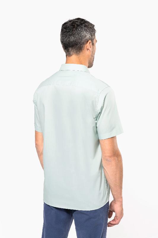Chemise popeline polycoton manches courtes entretien facile homme - Réf: K551 - Kariban - tailles XS à 6XL et multiples couleurs_1