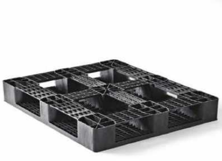 Palette plastique medium PlanetPal mix PP/PE - 1000x1200 mm - ref pa-me-0116 - ajourée avec rebords_1