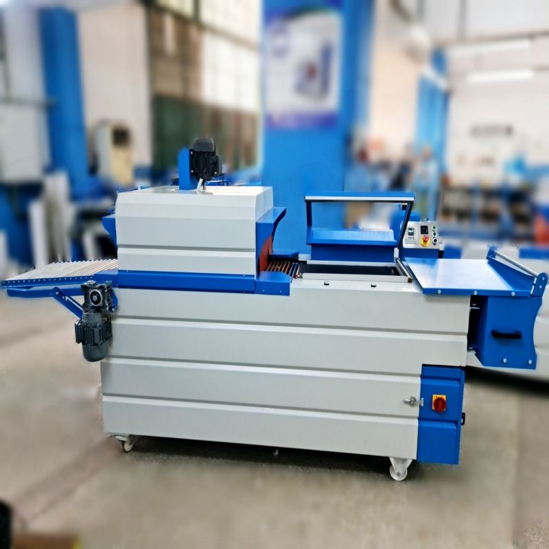 Série K5L-L - Fardeleuse semi-automatique - Özçağdaş Makina avec unité de coupe et tunnel de rétraction_1