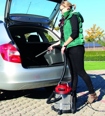 Aspirateur eau et poussière TC-VC 1812 S - Einhell - 12L - Cuve inox et moteur 1250W_1