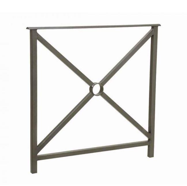 Barrière de ville HÉRITAGE - Longueurs 800 mm et 1500 mm - Croisillons Saint-André / Rosace - Acier peint sur zinc_1