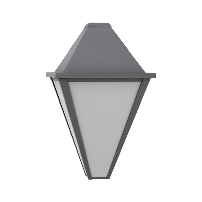 Luminaire d'éclairage public Hugo - HID 100W - corps inox et vasque méthacrylate - étanchéité IP66_0