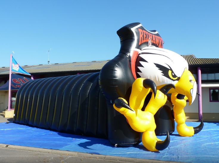 Tunnel gonflable publicitaire - mascotte personnalisable - idéal pour événements sportifs_1