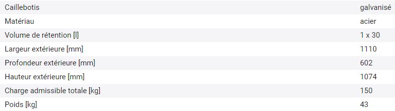 114839W - Chariot manuel avec bac de rétention amovible, guidon et caillebotis galvanisé, pour produits dangereux_1