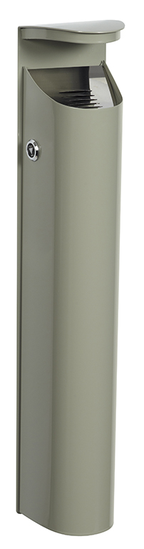 Cendrier mural KOA - 2.5L - acier anti-corrosion - serrure antivol - 1300 mégots_1