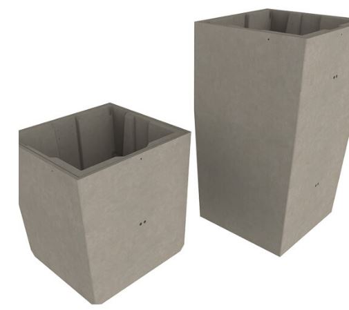 Conteneur de déchets enterrés  en plastique plus léger - EVOS_1