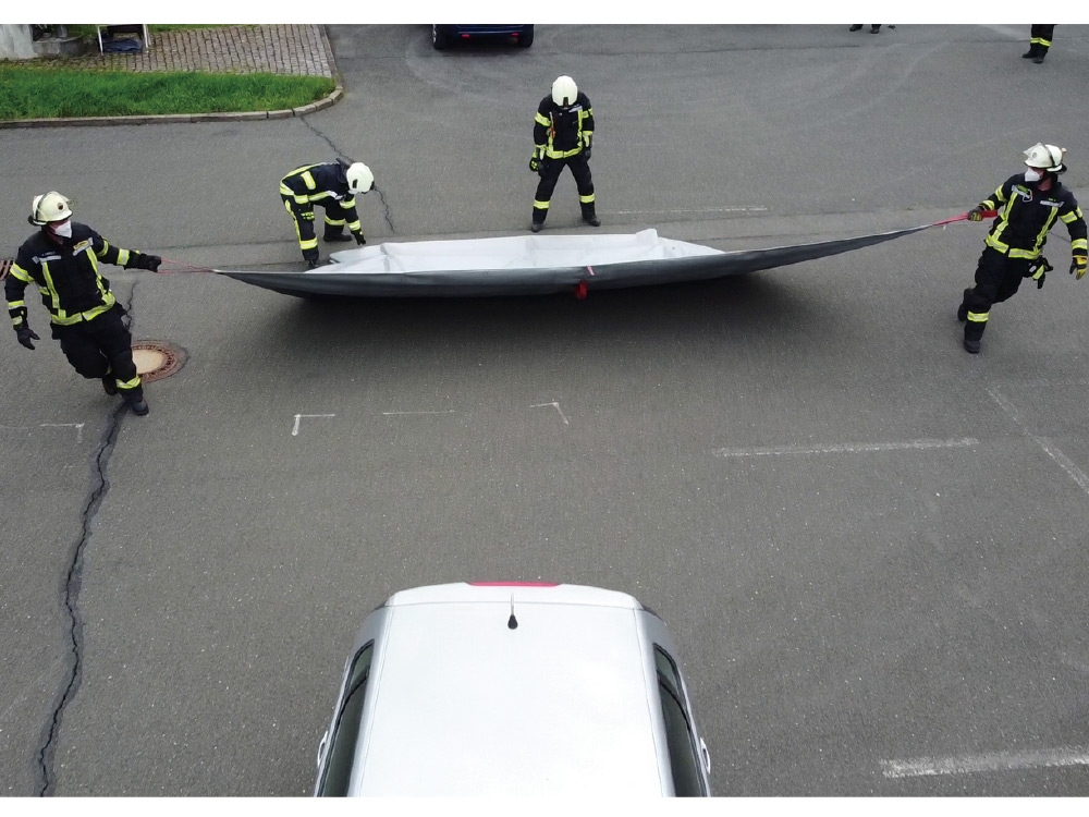 Couverture anti-feu lithium pour petits véhicules, motos et matériels - 5 x 6 m - Haute résistance - 1000 °C en continu - PIC à 1750 °C_1