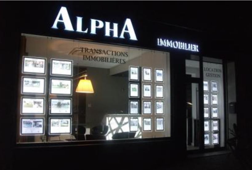 Cristal - Porte-affiche LED - Displaylight - Paysage A3 avec luminosité de 7000 Lux_1