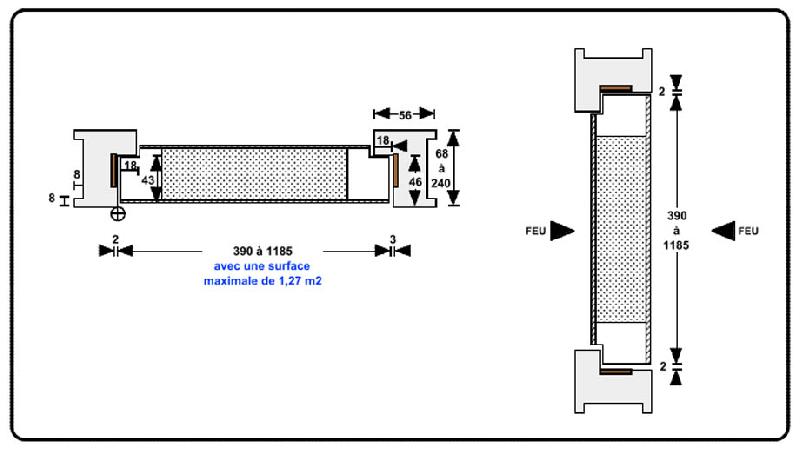 Crouzi trv ei30 - trappes - crouzilles - huisserie bois exotique - 2 paumelles_1