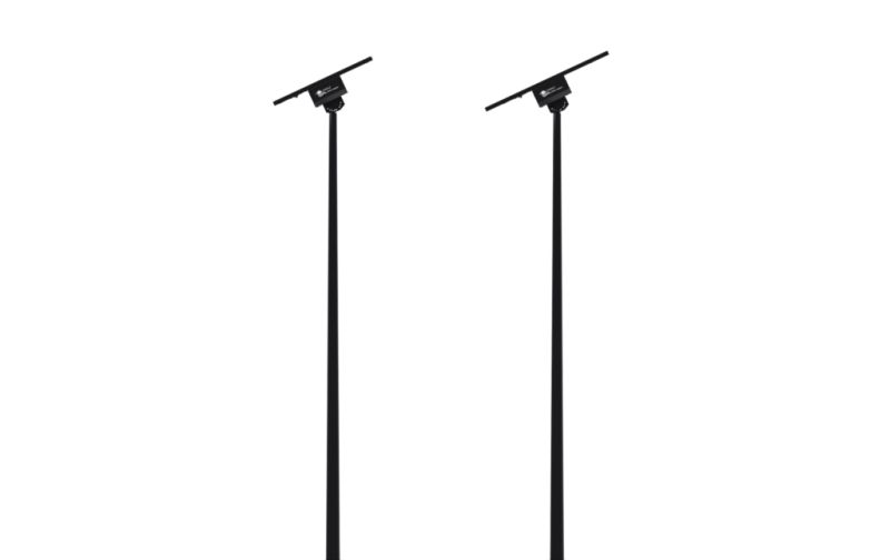 Lampadaire solaire Luzeko - design compact avec barrette LED orientable pour éclairage public - fabrication française - SOLAMAZ_1