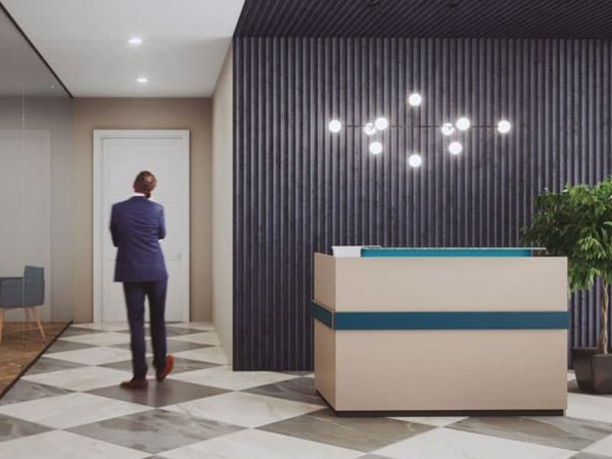 Banque d'accueil fonctionnelle et lumineuse - ATLAS - Design épuré avec éclairage LED et configurations modulables_1