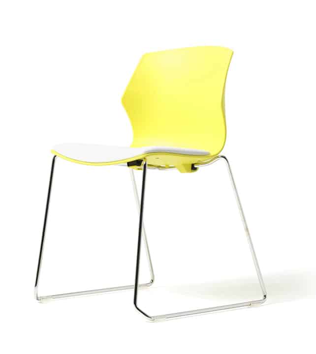 Chaise empilable - monocoque en polypropylène - 5 couleurs - piètement luge ou 4 pieds avec options_1