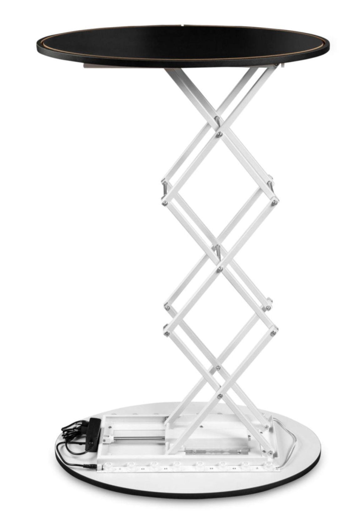 Comptoir Preston Ovale LED - Stand d'exposition avec éclairage intégré_1