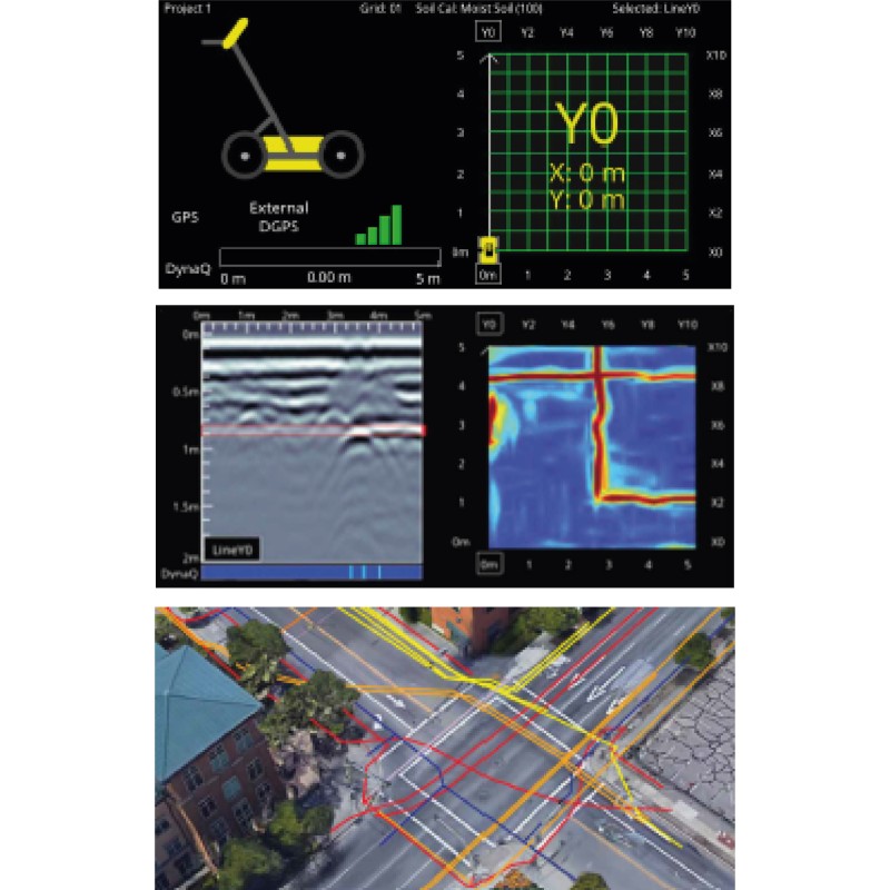 Détecteur de réseaux traditionnellement non-détectables - Géoradars LMX avec GPS intégré et écrans tactiles haute résolution_1