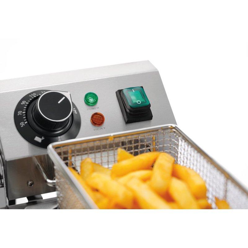 Friteuse électrique à poser SNACK I Plus - 1 cuve - 4 L - avec robinet de vidange | Bartscher_1