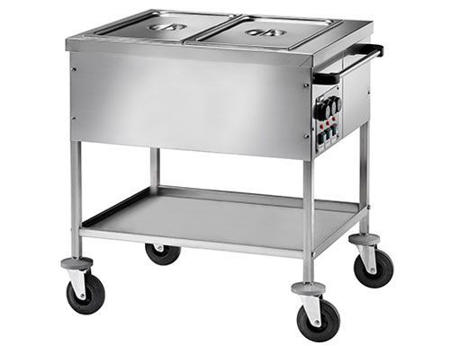 Twf1758td - Chariot bain-marie - GGM Gastro International GmbH - 2x GN 1/1 - Dimensions extérieures 840 x 650 x 850 mm_1
