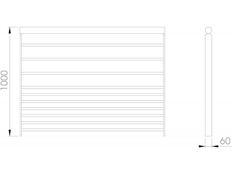 GC3100 - Barrières urbaines Urban'nt - Garde-corps en inox 304L avec montants en fer plat et main courante en tube_1