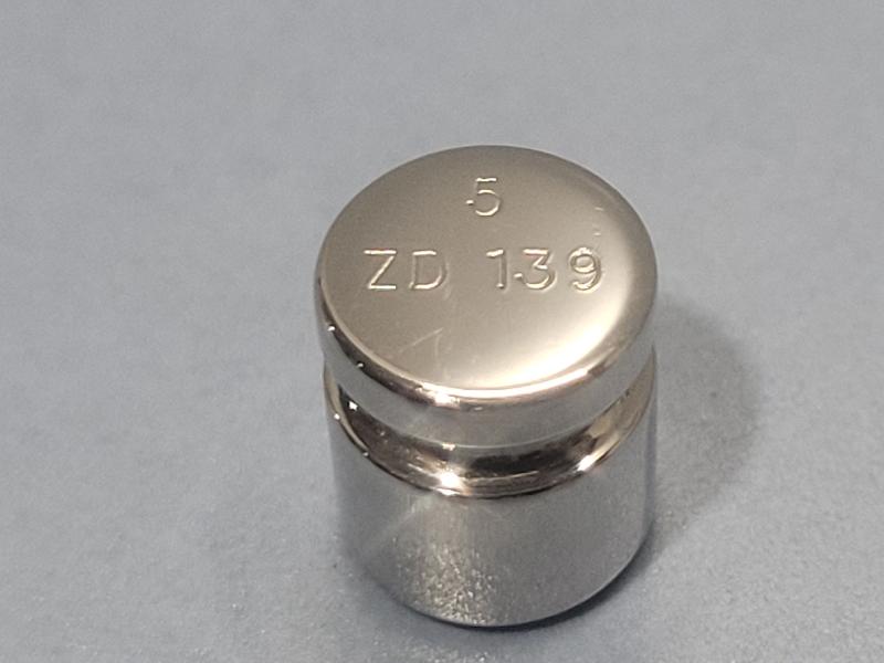 Poids d'étalonnage ZWIEBEL 5g classe F1 INOX_1