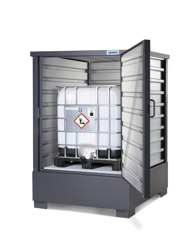 274679w - Box de stockage SolidMaxx C1.1 - pour fûts et cuves IBC/GRV avec bac de rétention monobloc_1