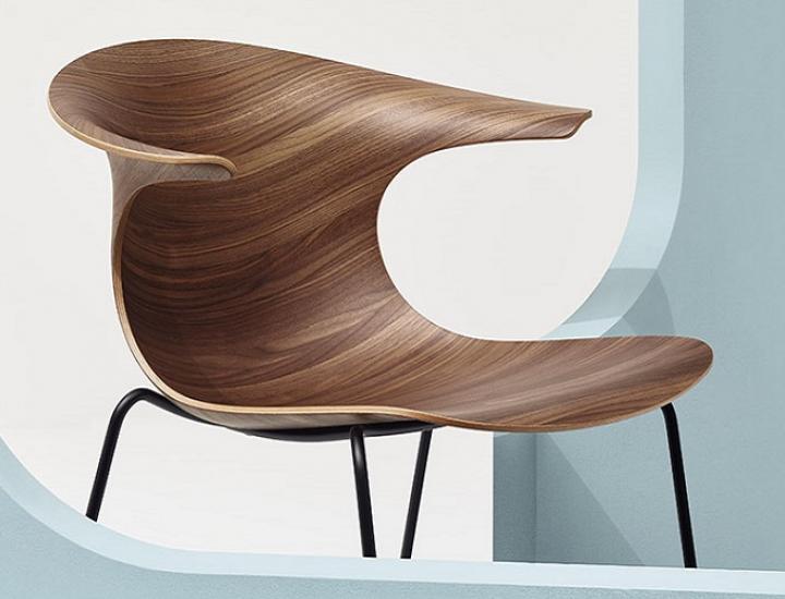 Chaise polyvalente monocoque en bois - LOOP 3D - Ref : LOOP 3D_1