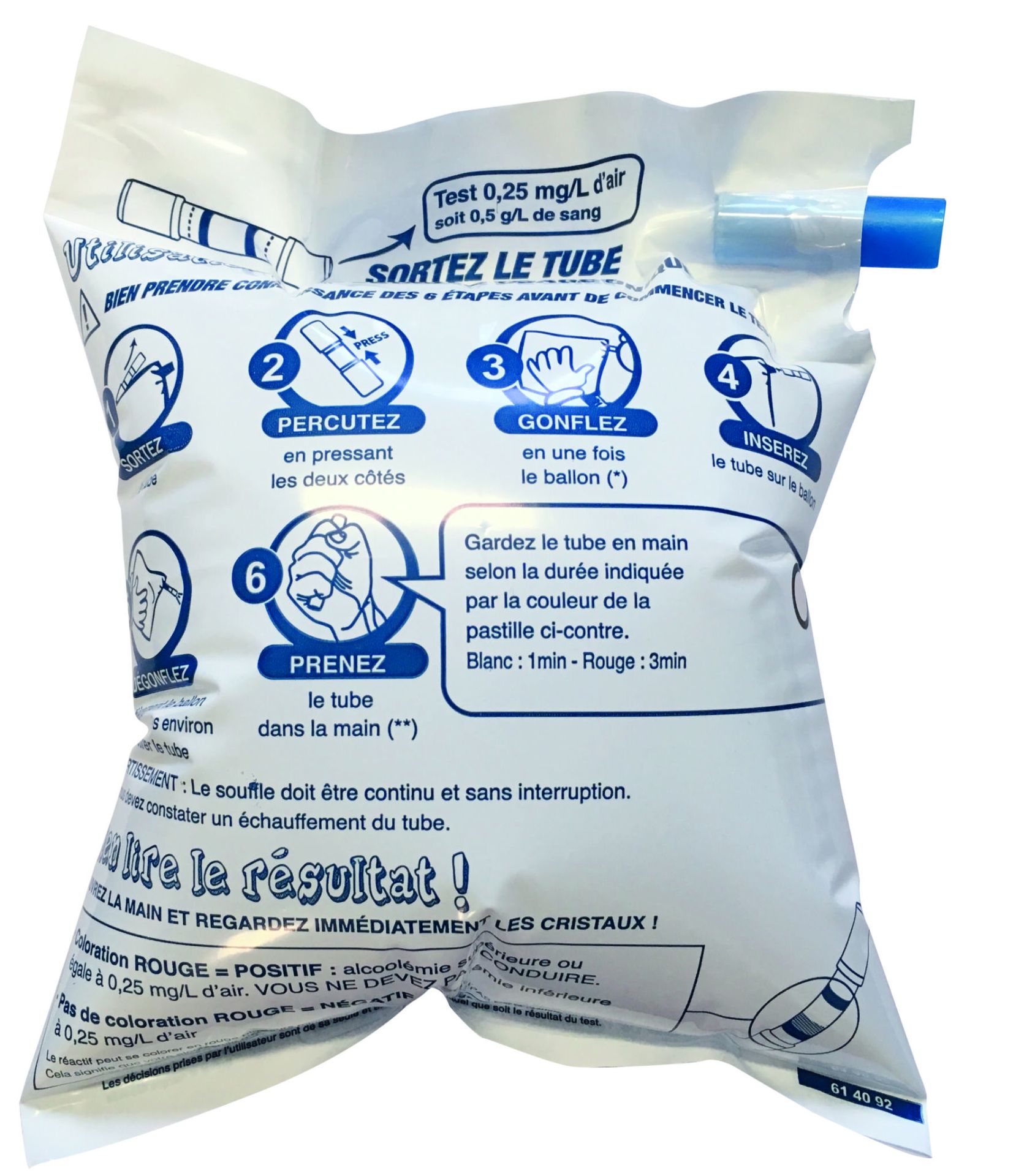 ETHYLOTEST Taux 0.2 Jeunes Conducteurs Certifié NFX 20702 Produit Français. Le Ballon Contralco_1