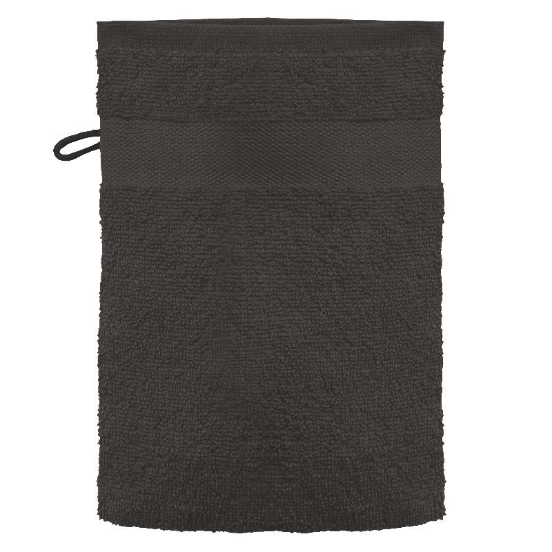Gant de toilette 100% coton - Réf: K107 - Kariban - 450 g/m² - Dark Grey/Navy_1
