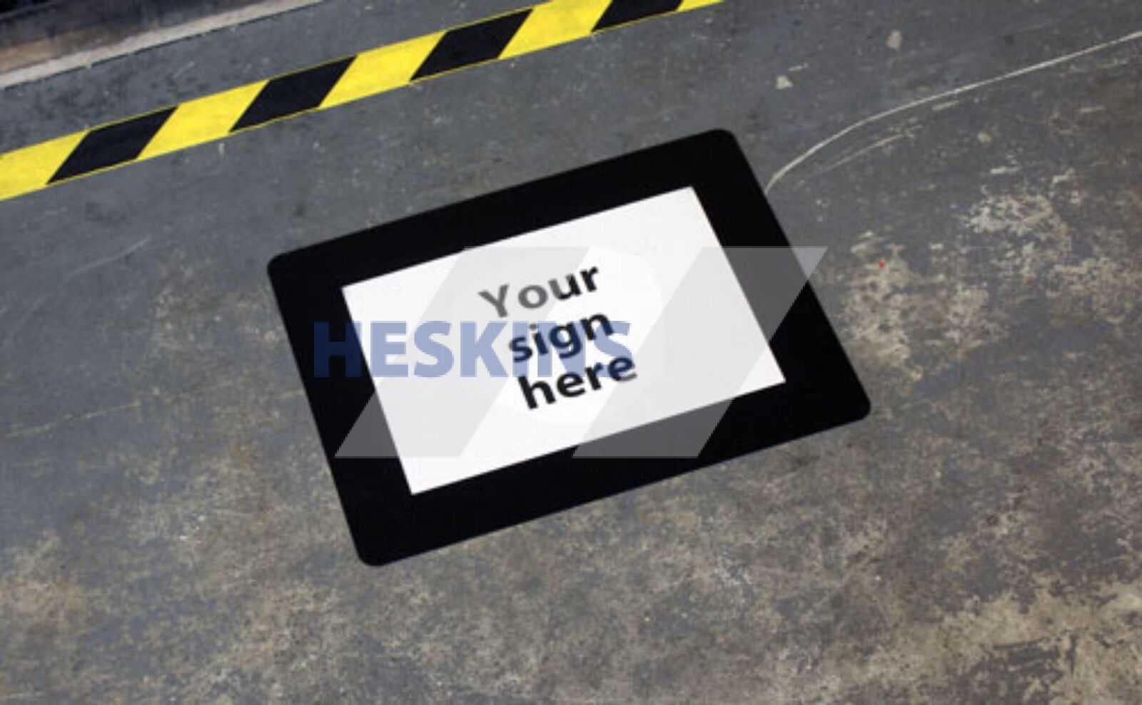 H6907 - Marquage au sol pour entrepôt - Heskins - Noir - Panneaux adhésifs personnalisables ColorCover_1