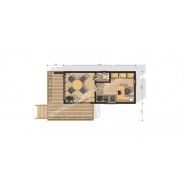 Nantes - Studio de jardin 20m² - ID Maison Bois - Toit plat - PVC double vitrage - RT2012_1