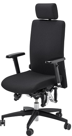 Fauteuil anti mal de dos avec dossier réglable et support lombaire ajustable