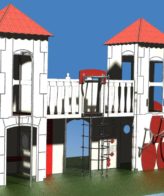 Structure multi-activités métallique château viticole - 1kasp0032 - Ludoparc - 3 tours inox avec planchers HPL_1