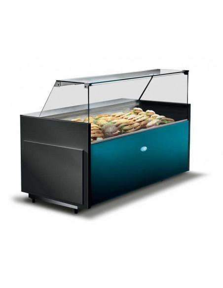 Vitrine canalisable - Froid ventilé, Acier inox, Profondeur 898 mm, Coloris RAL 9010 - ONYX 66 3000 N-VD_1