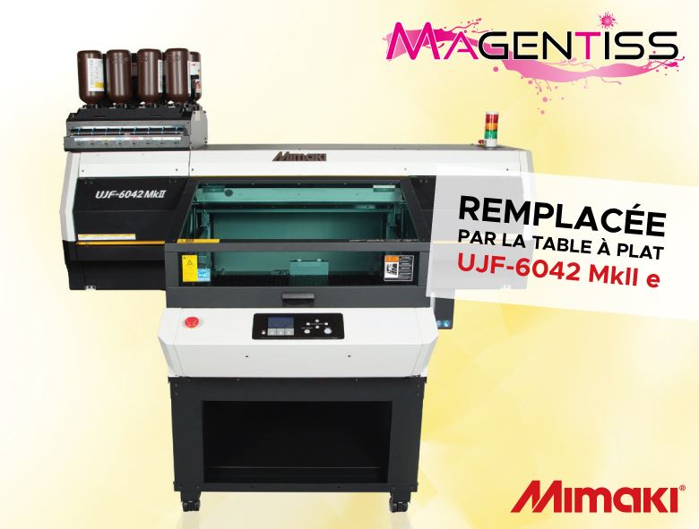 Imprimante LED UV à plat Mimaki UJF-6042 MkII - Format A3/A2, impression sur objets cylindriques_1