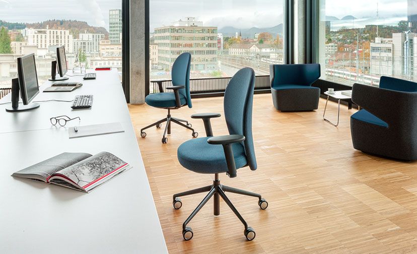 Marva - Chaise de bureau ergonomique - Siège pivotant Girsberger France - Design Mathias Seiler_1