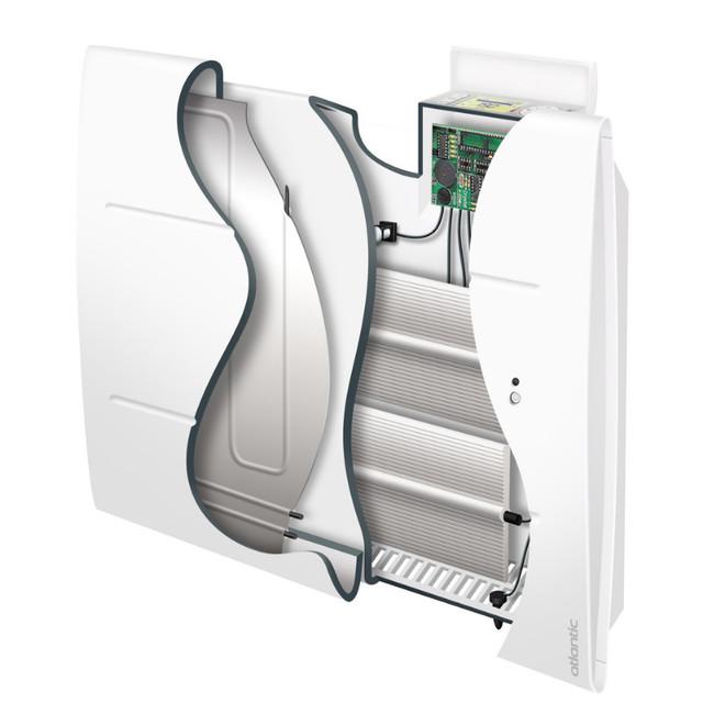 Radiateur connecté Oniris horizontal 1500W gris étoilé - Atlantic - 503913_1